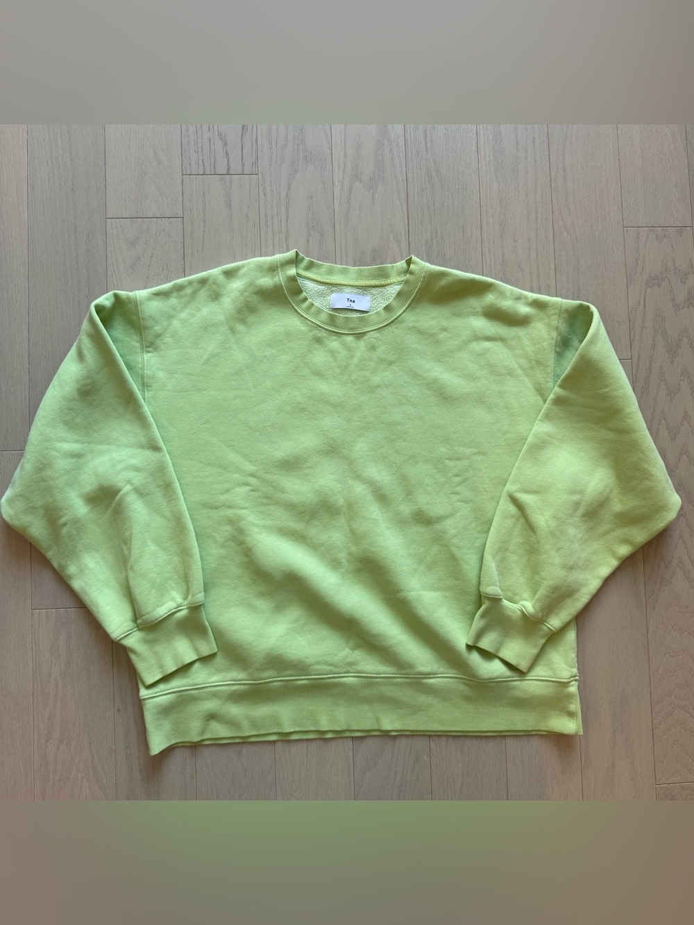 TNA ARITZIA women Crewneck Sweatshirt - Lime Green